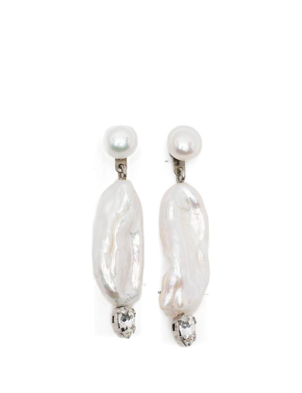 Orecchini di perle di cristallo in argento Simone rocha - donna 