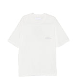 T-shirt con stampa del logo in bianco Oamc peacemaker - uomo 