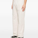 Pantaloni con cuciture a contrasto in avorio MM6 Maison Margiela - uomo 