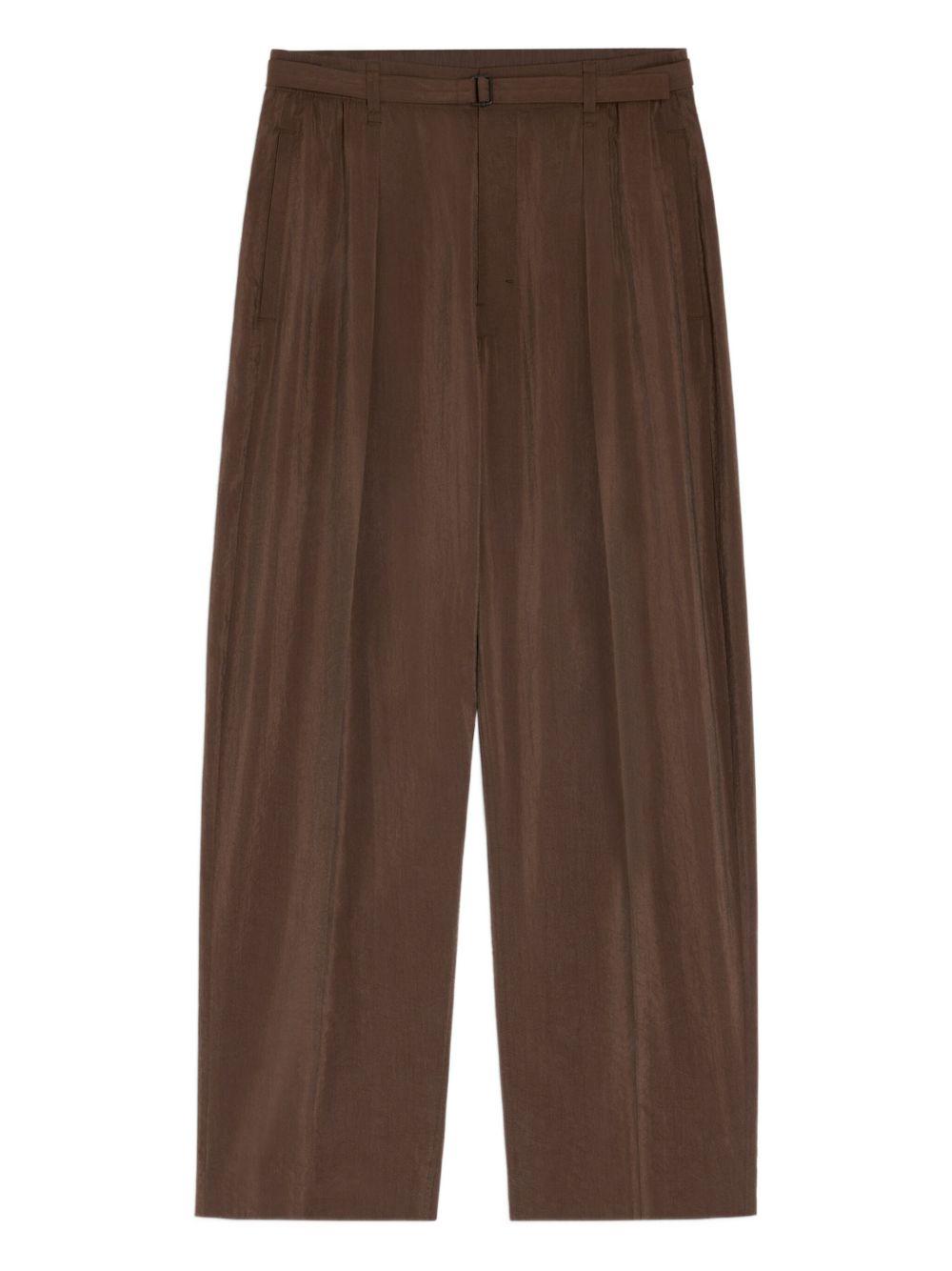 Pantaloni con pinces in marrone Lemaire - uomo 