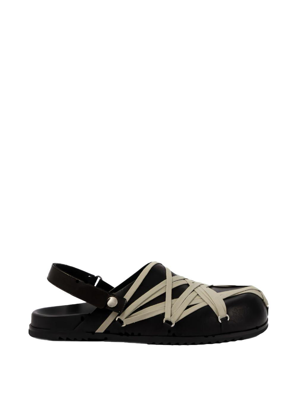 Mules megalace in nero Rick Owens - uomo 