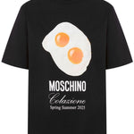 T-shirt con stampa in nero Moschino - donna 
