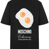 T-shirt con stampa in nero Moschino - donna 