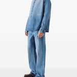 Camicia Denim La Chemise De-nimes Simon in blu 