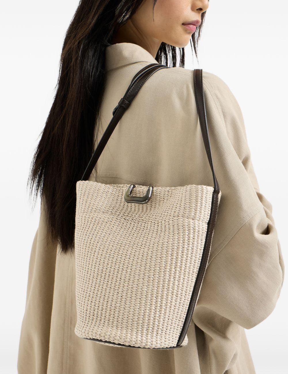 Borsa a secchiello Sartorial in avorio Brunello Cucinelli - donna 