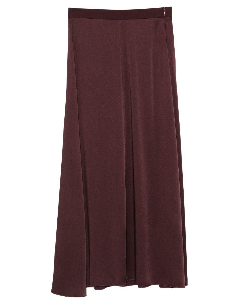 Gonna svasata con zip in marrone Forte forte - donna 