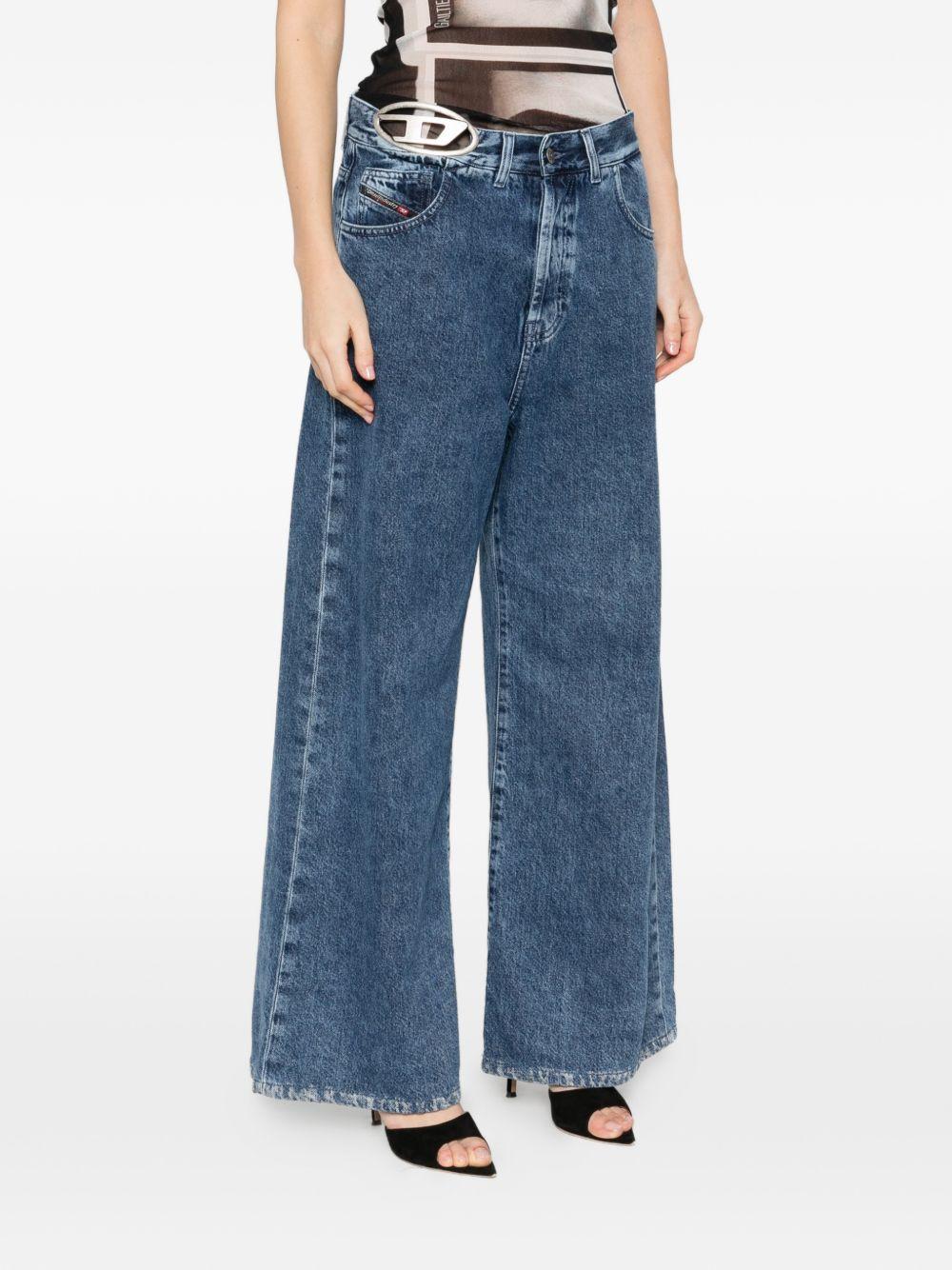 Jeans D-Sire-S4 a gamba ampia 1996 in blu Diesel - donna 