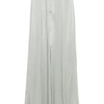 Pantaloni dritti con finitura satinata in grigio chiaro Forte Forte - donna 