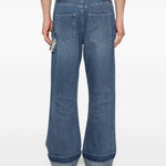 Jeans con risvolto in blu Simone rocha - uomo 