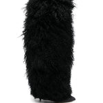 Stivali furry in nero Paris texas - donna 