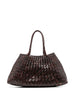 Borsa tote Santa Croce in marrone scuro Dragon Diffusion - donna