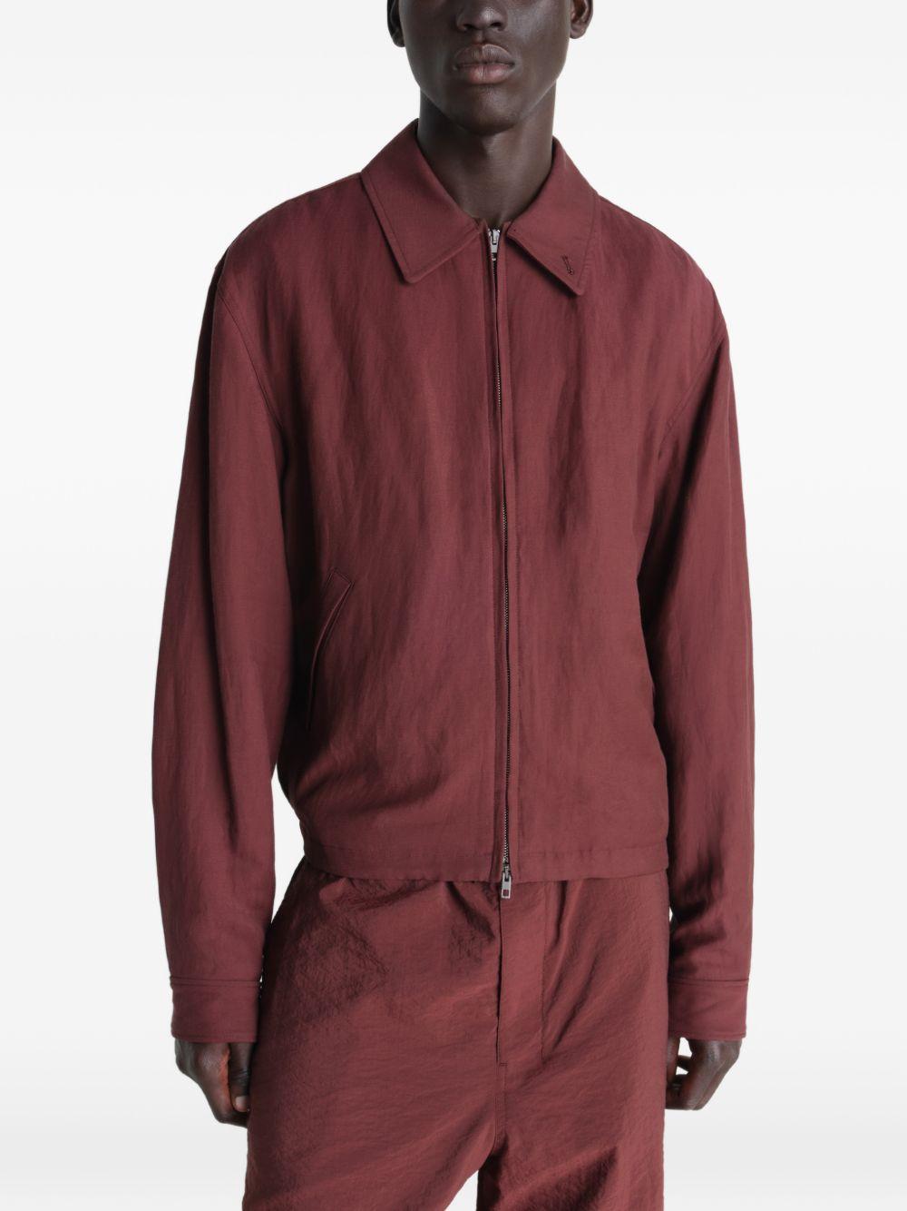 Giacca con zip in borgogna LEMAIRE - uomo 