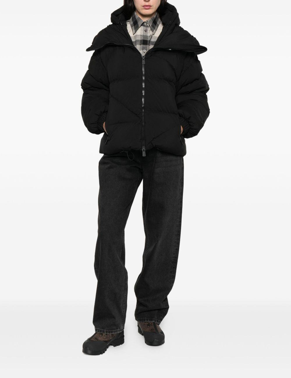 Giacca imbottita con chiusura a zip in nero Bacon - donna 