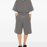 Camicia con taschino sul petto a fantasia gessata in grigio Song for the mute - uomo 