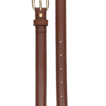 Cintura Rosette pelle marrone 
