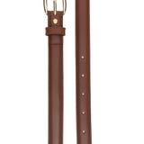 Cintura Rosette pelle marrone 