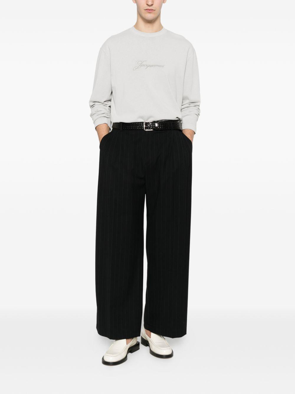 T-shirt a maniche lunghe in grigio Jacquemus - unisex 