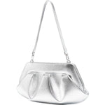 Clutch bios baguette in argento Themoirè - donna 