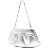 Clutch bios baguette in argento Themoirè - donna 