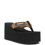 Sandali con applicazione in nero e marrone Coperni - donna 