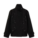 Giacca con paillettes in nero Golden goose - donna 