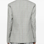 Blazer doppiopetto in grigio Victoria beckham - donna 