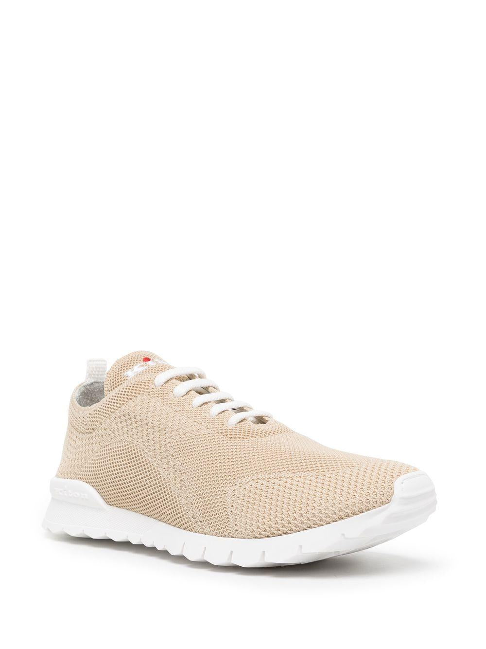 Sneakers cashmere in beige Kiton - uomo 