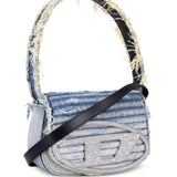 Borsa denim con cristalli 1dr in celeste Diesel - donna 