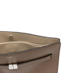 Borsa T-Lock a tracolla in marrone 
