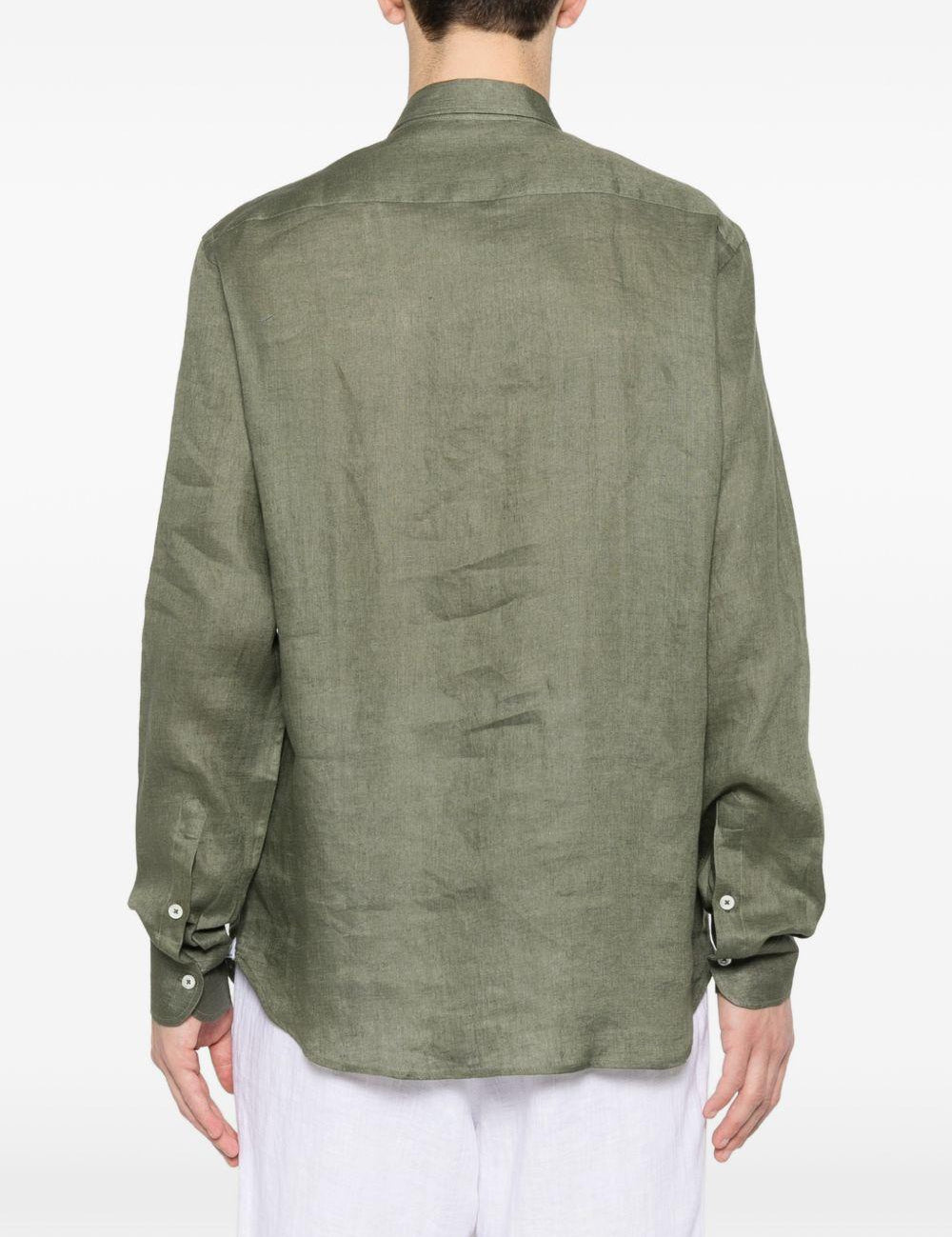 Camicia a maniche lunghe dustin in verde Tagliatore - uomo 