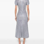 Abito midi con strass in azzurro Self-Portrait - donna 