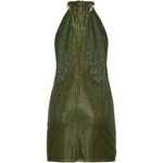 Abito corto olive in verde oliva Self-Portrait - donna 