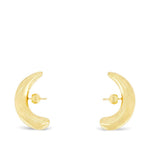 Orecchini mezza luna in oro placcato 