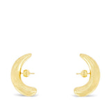 Orecchini mezza luna in oro placcato 