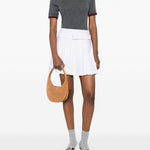 Borsa a spalla soft swipe in beige Coperni - donna 