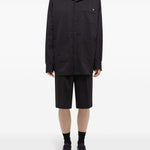 Camicia con stampa geometrica in nero Helmut lang - uomo 