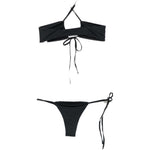bikini lycra in nero the attico - donna 