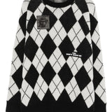 Maglione a rombi in nero Undercover - uomo 