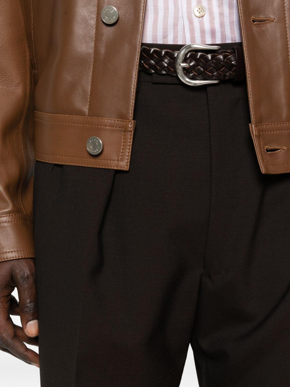 Pantaloni plissé  in marrone Caruso - uomo 