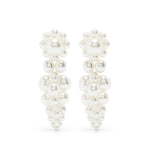 Orecchini mini cluster in bianco Simone Rocha - donna 