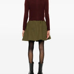 Cardigan con ricamo florele in bordeaux Shushu/tong - donna 