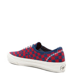 Sneakers LX Authentic 44 EK Punk Check in rosso e blu Vans - unisex 