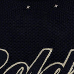 Maglione con logo in blu 