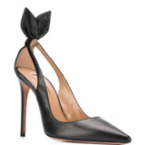 Décolleté con tacco alto deneuve in nero Aquazzura - donna 