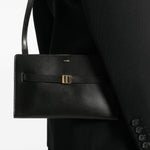 Borsa a spalla con logo in nero Toteme - donna 