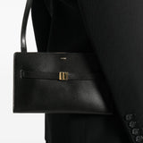 Borsa a spalla con logo in nero Toteme - donna 