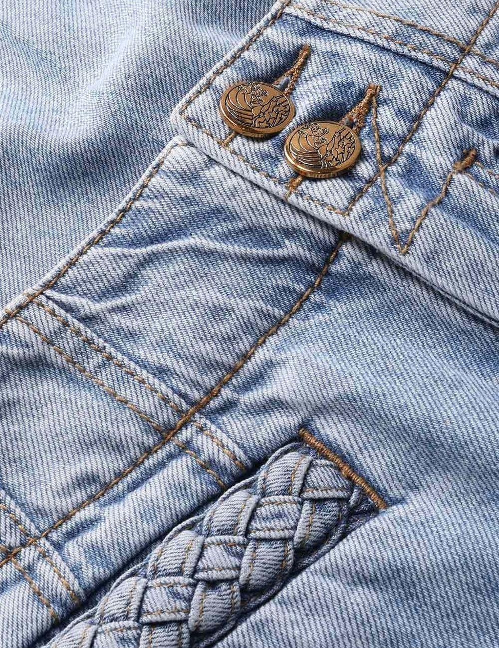 Jeans indra a gamba larga in blu 