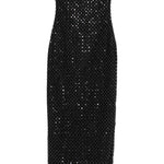 Abito lungo con perline in nero Rotate - donna 