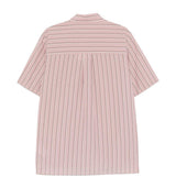 Camicia a maniche corte a righe in rosa Simkhai - uomo 