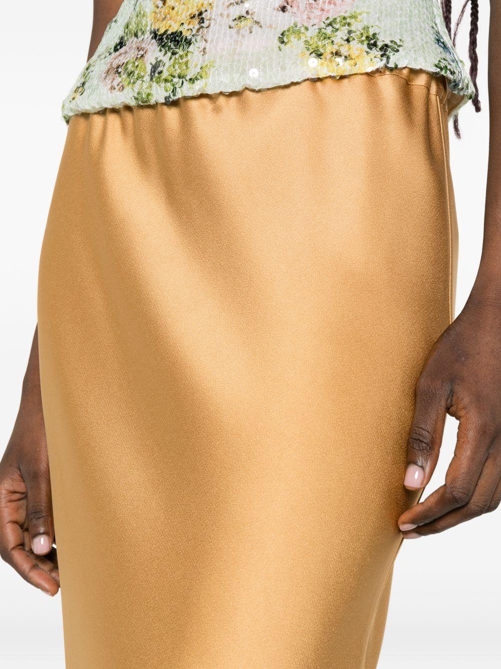 Gonna midi Orinoco con elastico in vita in yellow Antonelli - donna 